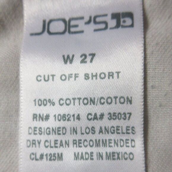 JOE'S JEANS Gabrielle Cut Off Jean Shorts Sz 27 Light Grey Gray Distressed Denim - Picture 6 of 14
